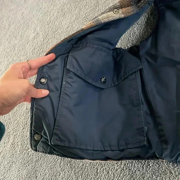 Vintage Weatherguard by Shane Reversible Vest Plaid Wool Cotton Outdoor Y2K - Picture 15 of 15